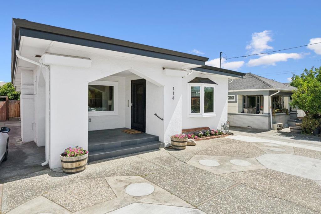 Beautifully remodeled single-story home in the heart of Silicon Valley! This 3-bedroom, 2-bath residence offers an open and inviting floor plan with 1,470 sq ft of stylish living space. The contemporary kitchen features white shaker cabinets, sleek quartz countertops, and stainless steel appliances, perfect for both everyday living and entertaining. Enjoy modern upgrades throughout, including laminate flooring, recessed lighting, central AC and heat, and tastefully updated bathrooms. A separate laundry room with washer and dryer adds convenience, and the bonus basement provides extra storage or creative space. Step outside to a spacious backyard with low-maintenance landscaping, ideal for relaxing or hosting guests. Situated just minutes from Downtown San Jose, SJSU, SAP Center, and major tech employers including the proposed Google campus. This turnkey home is move-in ready and waiting for its next owner!