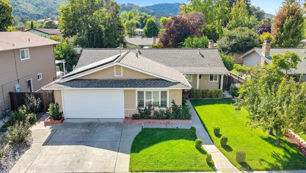 Remodeled North Facing Pleasanton Single Family home in sought-after Muirwood neighborhood. Over 100k in Upgrades. Move-in-ready 4 bed 3 full bath home with TWO Master Bedrooms * Gourmet kitchen w/ breakfast nook, quartz countertops, Tile backsplash, stainless steel appliances * Spacious Master bedroom w/ walk-in closet & extra workspace * Remodeled Spa like Master bathroom w/ sunken tub, standing shower & dual sinks, marble shower walls and tile floors * Separate Family room with fireplace * Spacious Living room with recessed lighting & crown molding * Huge sliding Doors leading to Backyard provides abundant lighting * Hardwood Flooring thru out the house * Recessed Lighting * Dual Pane Windows * Copper Plumbing * Central AC & Heating * Stainless Steel Appliances * Recess Lighting * Plantation shutters * SOLAR, 2 TESLA POWER WALLS, 220 V Car charger * Large Backyard with freshly painted deck, gazebo & fruit trees * Washer/ Dryer & Refrigerator Included * Annual low HOA includes Community Pool & Club House * Top-Rated Pleasanton schools - Lydikson Elementary, Hart MS, Foothill High School. Minutes-away to 14-acre Muirwood Park with tree-lined grassy fields, tennis & basketball courts, pickleball, playgrounds, & a dog park. Easy access to Stoneridge Mall, Bart & 680/580 Freeways.