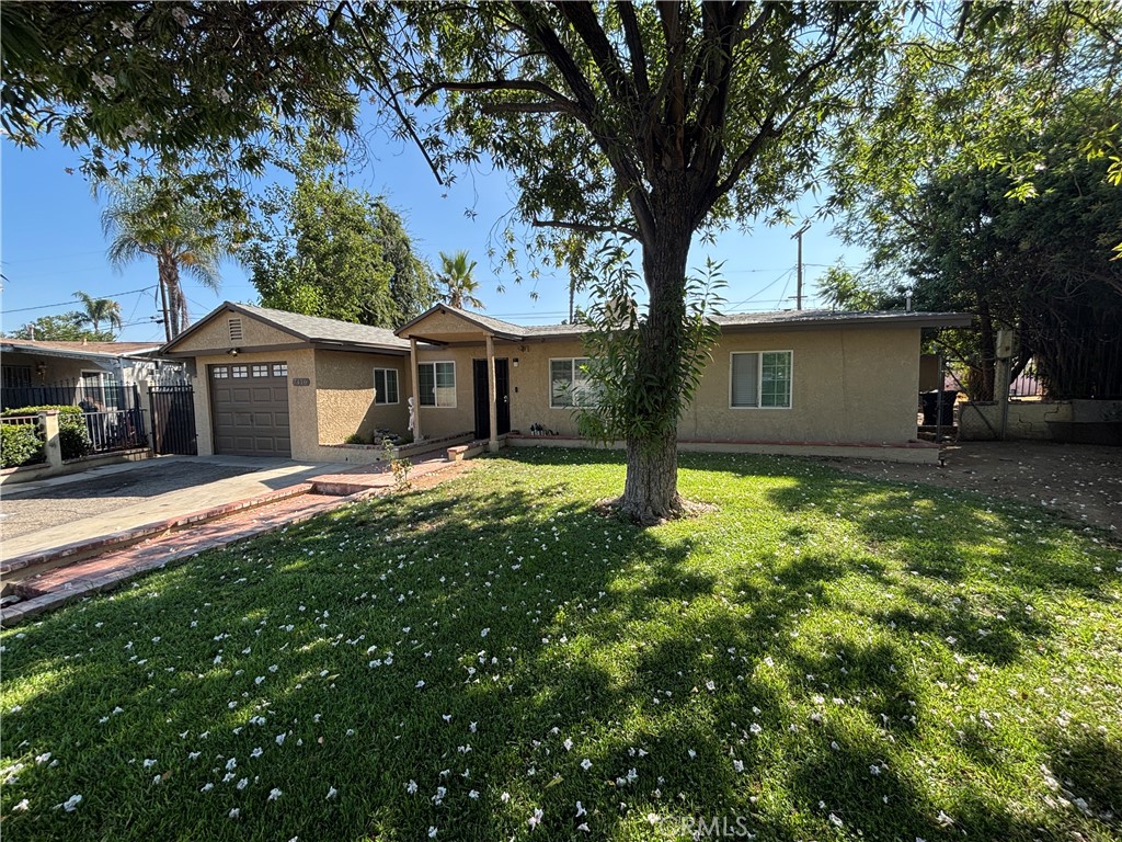 Two in One! This charming home has two homes on one lot! The main house has been freshly painted inside and out. It has a large living room, separate dining room and an attached garage. The guest house is a one bedroom, one bath home (494 sq.ft) with a kitchen. Home sits in the perfect location at the end of a cul-de-sac on a large lot (8,712 sq.ft) and is gated. Back house is getting new paint, new windows and flooring before close of escrow.