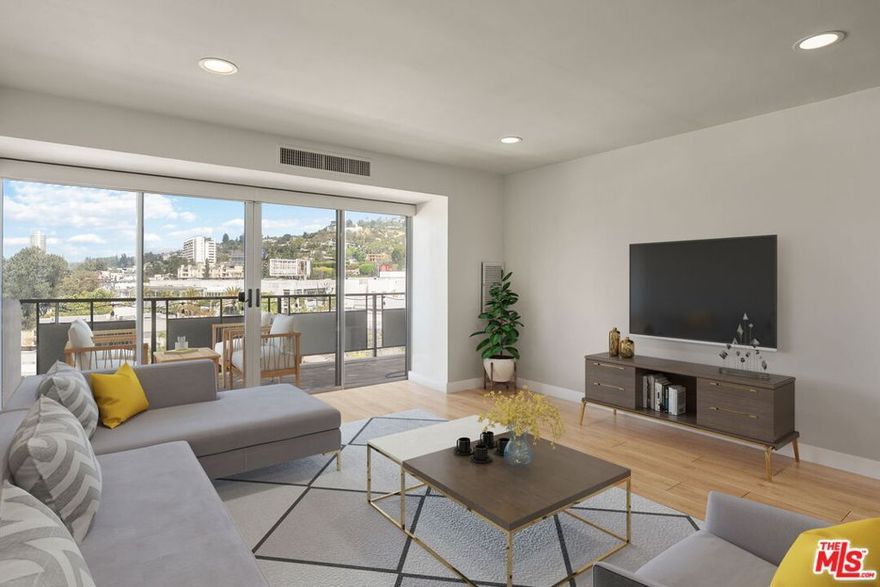 Discover an extraordinary living experience in this high-rise condo, perfectly positioned within West Hollywood's Mid-Century Architectural masterpiece, Westview Towers. This is more than a home; it's a statement.  Perched on the 11th floor, Unit 1104 offers a serene retreat, set back away from the bustle of La Cienega Blvd. Step onto your expansive private balcony and be captivated by breathtaking, unobstructed west-facing views that sweep across the iconic Sunset Blvd & West Hollywood Hills all the way to the sparkling lights of Century City. Here, every sunset is a private oasis.  Inside, sophisticated upgrades elevate every moment. Indulge in a custom-designed kitchen featuring sleek granite countertops and a modern designer bathroom. Rich white oak engineered hardwood floors flow seamlessly throughout the living areas, bathed in natural light during the day and recessed lighting at night. The unit also features convenient Lutron automated sheers/blackout blinds in the living room and bedroom, ensuring perfect ambiance and privacy.  Live effortlessly in a full-service, controlled-access building that anticipates your every need.  Westview Towers boasts a suite of upgraded, world-class amenities, including a dedicated valet, redesigned pool and sundeck, gym, sauna, dog park, pristine hallways, and an exquisite lobby with 24 hour concierge.  Strategically located in West Hollywood, Westview Towers places you mere moments from world-class dining, upscale shopping, and the vibrant entertainment of Sunset Plaza. You're also just minutes from the glamour of Beverly Hills, the bustling energy of Century City, and the exciting allure of Hollywood. Embrace a lifestyle where every detail is perfected, and the city is your playground.