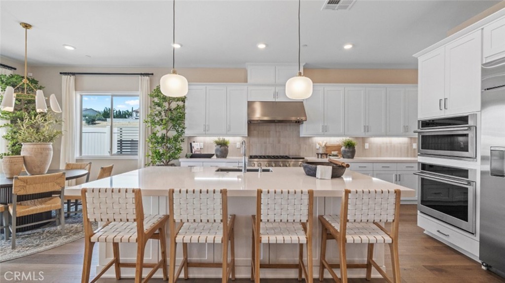 **A MODEL HOME, **This ,bright and spacious 3 bedroom , 3.5 bath home (3104 sq ft.) that promises to be your family dream haven. With bonus room, flex room there is ample space for all your needs . The open kitchen concept boast GE monogram appliances and creates a warm atmosphere for family gatherings . You'll love the stunning view from various rooms and the California Room providing a sense of tranquility. Located in the family friendly neighborhood of Tesoro Highlands with excellent schools nearby, this home will offer the perfect blend of comfort , functionality and convenience. It's time to make cherished memories in this real family home. Backyard landscaped with Amazing view of SCV mountains, including gas fire place & grill.