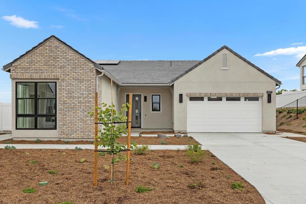 Brand New Construction at Stonemark Beautiful one story 5 bedrooms, 4.5 bath plus attached JADU (1bd/1ba guesthouse). Fenced backyard with built in barbecue and fire pit. Each primary home includes an approx. 500 sq. ft. attached JADU suite with a private entrance, kitchenette with quartz countertops, full-size under-counter fridge, gas washer/dryer, and a luxurious bathroom with a floor-to-ceiling tiled walk-in shower. LUXURIOUS INTERIORS - 10’ foot volume ceilings and 8-foot insulated fiberglass doors throughout. Vinyl plank flooring in main living areas with plush carpet in bedrooms, closets, and staircases. Recessed fire sprinklers for added safety. Elegant black contemporary door hardware and hinges. Designer roller shades for privacy in bedrooms and bathrooms. Remote-operated 5’ linear built-in fireplace with wood mantels. CHEF-CALIBER KITCHENS - Upgraded GE Café Series appliances, including a 48” built-in refrigerator. All-gas Wolf range and high-performance stainless steel ventilation hood. Stainless steel farmhouse-style sink with 3/4 HP garbage disposal. Quartz countertops with full tiled backsplash. Extra-large kitchen island with waterfall quartz countertops and built-in storage. Soft-close shaker cabinetry with black hardware and adjustable shelving. Walk-in pantry with ample storage. Designer pendant lighting and under-cabinet illumination. SPA-INSPIRED PRIMARY SUITE - Expansive primary closet with recessed lighting and custom shelving. Lavish primary bath features a stand-alone soaking tub, spacious designer walk-in shower, frameless shower doors with a seating bench, and his & hers sinks with quartz countertops. Full-length mirrors and built-in linen cabinets for additional storage. TECHNOLOGY & ENERGY EFFICIENCY - High-efficiency LED lighting throughout. Solar system for both the main home and ADU. Tankless water heaters with direct vent in both the main home and ADU. Prewired high-speed internet and data wiring for wall-mounted TVs in living rooms and primary bedrooms. Separate electrical and gas meters for the ADU. Garage prewired for electric vehicle charging. ELEVATED OUTDOOR LIVING- Expansive covered patios with recessed lighting and ceiling fans. Electrical outlets in the ceiling for decorative lighting. Spacious 2+ car garages with additional storage space. Experience unparalleled luxury and thoughtful design in every detail at Stonemark Estates. Contact a Pacifica Enterprises representative today for pricing and availability. Pet Rent $100/month per pet.