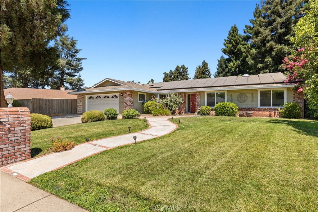 This 4 bed 2.5 bath home is located in the desirable Big Chico Creek Estates neighborhood off w. Sacramento. The neighborhood boasts wide streets and large parcels. The private back yard features a fenced pool with a 400k BTU rated gas heater. This heater extends your pool season by several months. Sitting on the 8 year old roof is a 40 panel owned solar system. Enjoy the formal Dining room, separate living room and a kitchen that opens to the family room with Vaulted ceilings and a wood stove. Septic was recently pumped, whole house inspection on file and notes for the significant smart home features are in supplemental documents
