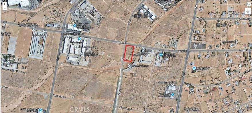 1.37 Acres Vacant Land on the south side of Lemon Street, east of the logical extension of G Avenue. This parcel resides in the General Industrial zone of the City of Hesperia, with easy access to major arterials that lead to Interstate 15: Main Street (to the south) and Bear Valley Road (to the north). Sewer and Water are in Lemon St, buyer to verify all utilities.