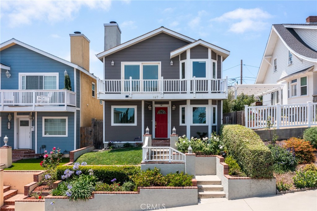 Welcome to 627 S Meyler, where style meets function in the heart of San Pedro. This 3 bedroom, 2.5 bath home has been beautifully updated and is full of thoughtful details- starting with hardwood floors, new windows, and harbor views that never get old.
The kitchen is equipped with high-end KitchenAid appliances, a 5-burner range, convection microwave/oven, and a whisper-quiet dishwasher. Upstairs, the primary suite is a true retreat with cathedral ceilings, its own gas fireplace, a private balcony overlooking the harbor, and a stunning en-suite bath. Think marble counters, Graff fixtures, a Victorian & Albert soaking tub, roll-in shower, and solar-powered automatic blinds.
Bathrooms and kitchen were fully remodeled, and the upgrades continue throughout the home - new water heater, updated garage door motor and track, Pella screen doors, and a new drip irrigation system.
The oversized 2-car garage has alley access and plenty of storage. No LA city tax here - just county services, including sheriff, LADWP, Edison, and UWS utilities. Cruise ships & harbor lights are regulars in your view from the primary bedroom, and there's even a quiet pocket park just down the street.
Easy freeway access and a charming, tree-lined block complete the package. It's the kind of place that feels like home the moment you walk in.