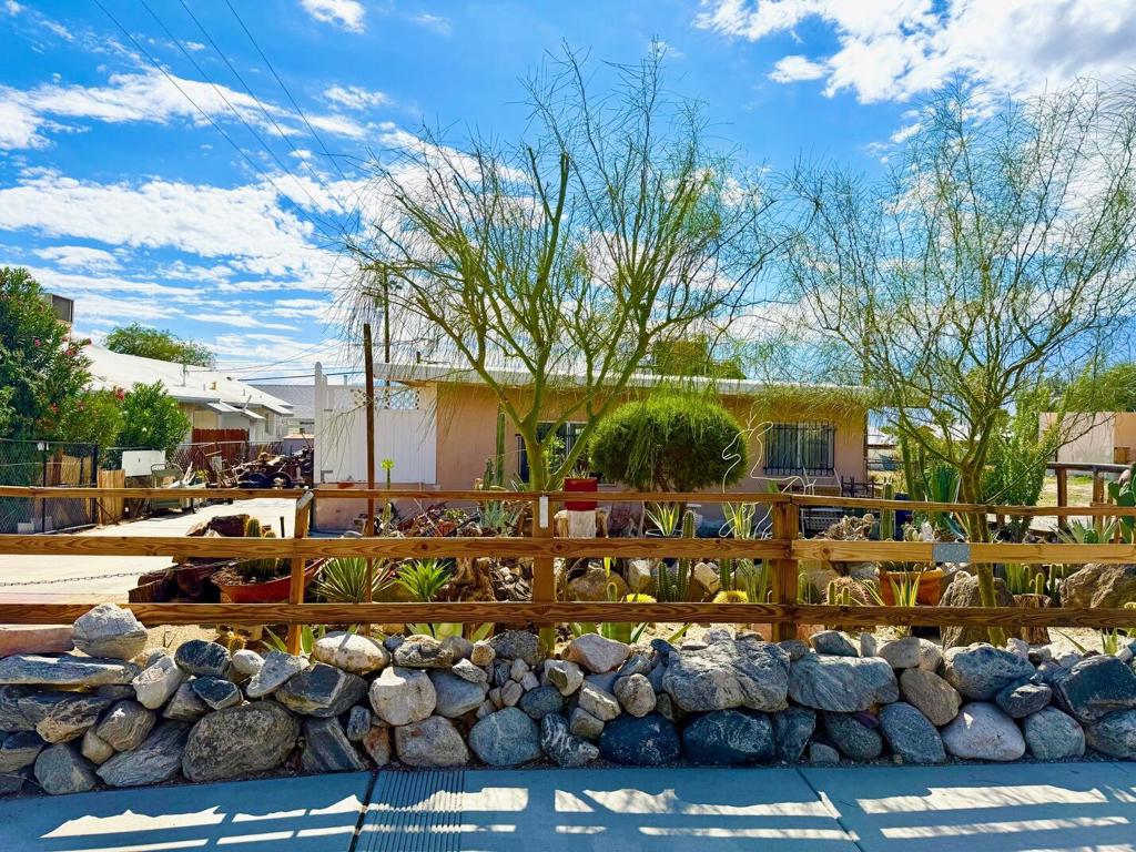 This fantastic 1-bedroom, 1-bathroom home in Desert Hot Springs is the perfect starter property or investment opportunity. Enjoy low-maintenance living with all tile flooring throughout and the convenience of an indoor laundry room. It also features a spacious backyard ready for your personal touch and a one-car detached garage for parking or storage. Located close to shopping and schools, it offers quick access to the freeway and is a short drive to all surrounding desert cities. A must-see property!