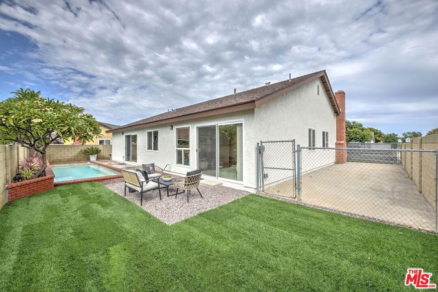Beautifully Renovated Corner Lot Single Family Home with Pool & Spa! This light and bright super clean turn key 4 bed, 2 bath family home has been substantially and tastefully updated throughout. Enjoy a brand-new kitchen featuring all new stainless steel appliances, quartz countertops, cabinets and recessed lighting. The home also boasts new flooring, fresh interior/exterior paint, and updated landscaping in both front and back yards with  brand new irrigation systems. Soaring ceilings in the living areas and primary bedroom enhance the spacious feel and ideally situated on a corner lot provides more privacy and an abundance of natural light. Relax or entertain in your private backyard oasis with an inviting pool and hot tub. Located in a quiet, safe family-friendly neighborhood directly across from Wagner Park and Elementary School, offering stunning vistas to a greenbelt park and playground across the street. A move-in-ready gem in a prime Placentia family neighborhood location!