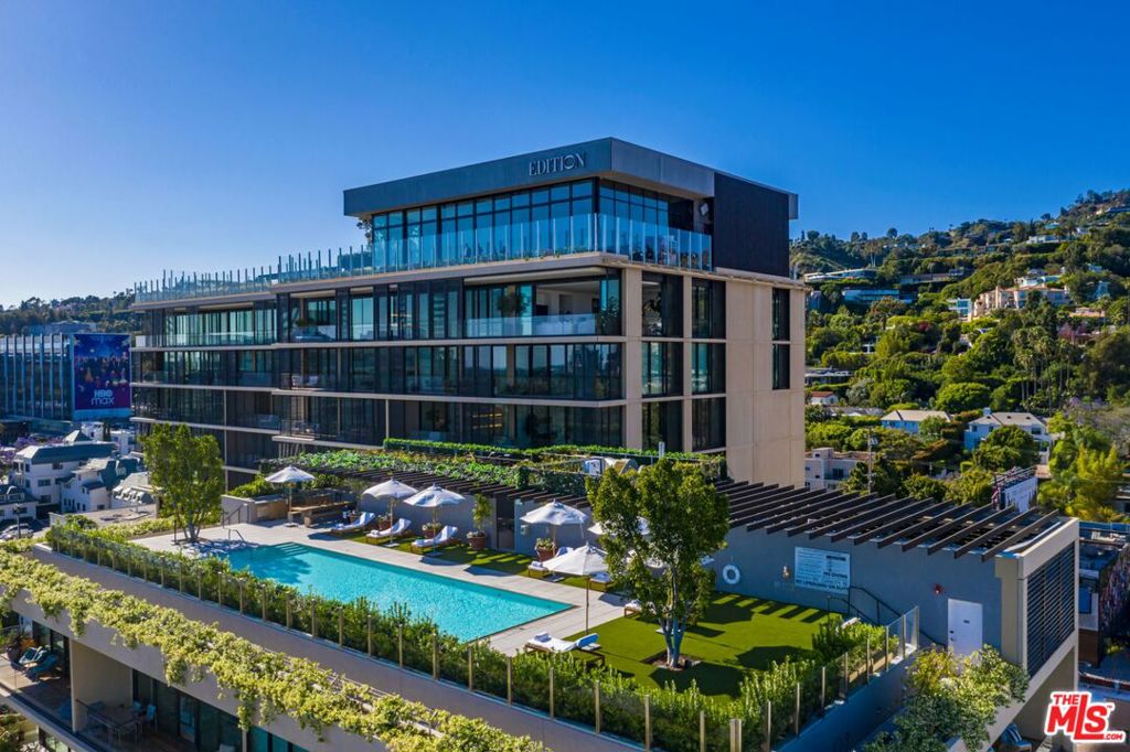 The West Hollywood Edition Penthouse B: the most convenient location in the entire city. Masterfully designed by world-renowned architect John Pawson w/organic finishes that resemble an exotic Balinese hotel; materials include teak woods, unfilled travertine & lush plants that blend architecture & landscape w/tranquil indoor/outdoor living. If you are looking for buildings like the Sierra Towers or the Century, there is no comparison. This full service building is complete w/24-hour security staff, room service, doorman & valet, gym & spa, fine dining & exclusive nightclub. A residence unlike any other offering approx. 3,850 sf of interior space & 1,000 sf of deck space. Explosive 360 panoramic views of the entire city from downtown Los Angeles & the Sunset Strip to the Pacific Ocean. This is by far the best penthouse in the entire city offering unrivaled sophistication. Complete w/private rooftop pool, lounge & helipad. Luxury in the sky, redefining the vertical living experience.