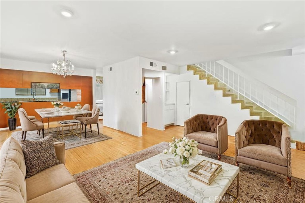 Located in one of the most coveted neighborhoods in Brentwood, this beautifully maintained 3-bedroom, 2.5-bathroom end-unit townhouse offers 1,491 sqft of light-filled living space in a quiet, boutique building with only 6 units. The open floor plan features a spacious living room, dining area, and a well-appointed kitchen perfect for entertaining. Additional highlights include in-unit laundry, ample storage, and secure parking. You’re just a short walk to neighborhood favorites like Katsuya, Whole Foods, Blu Jam Café, and the Brentwood Country Mart, with Brentwood Country Club and the iconic Getty Center only minutes away. This is the perfect blend of comfort, convenience, and community—an exceptional opportunity to own a peaceful, low-density building in one of Brentwood’s most sought-after locations.