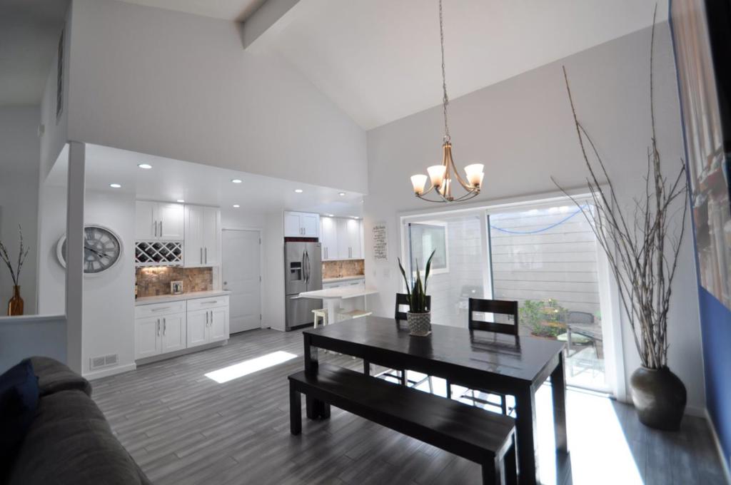 Listed $236,000 under last sale, closed June 27, 2019. Come get built in equity! Same floor plan 100 Lancewood just closed for $1,335,000! All done - Move right in! Highly sought-after single story at Wimbledon. 3 Bed + a bonus room, 2 Baths. Remodeled kitchen w/quartz counters & stone back-splash, stainless appliances, white shaker self-closing cabinets. Breakfast bar opens to large dining area. Floors are bamboo, ceilings vaulted in nearly every room! Living room has a gas fireplace w/Alaska stacked stone. Remodeled baths w/curbless shower entry. Master is huge w/2 closets. Central A/C. New roof just completed. You must see this lovely home to appreciate all the upgrades & meticulous maintenance! Great location, convenient to Netflix, Bay Club Courtside, La Rinconada Country Club, minutes to downtown Los Gatos & highway access. Top Los Gatos Schools. Did you know on the railroad tracks rides a slow moving freight train only during the day and maybe 3-4 times a week? It's kinda cool.