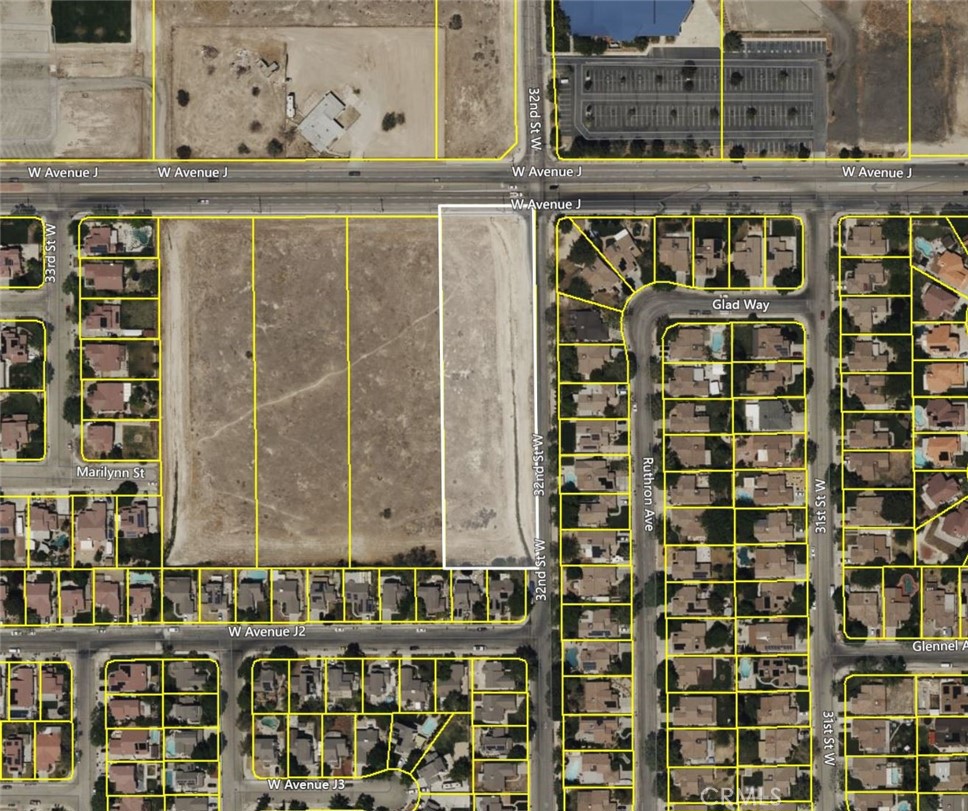 Prime development opportunity in West Lancaster! Seller will consider seller financing with 50% down to well-qualified buyers! This is a strategic in-fill corner lot, at the signalized southwest corner of W Ave J and 32nd St W. This 2.38 acre parcel is zoned R-7000, meaning that the property can be subdivided into lots of around 7,000 sqft each. The seller previously obtained a tract map (TTM 82145), now expired, yielding 10 lots with frontage running along 32nd West. A developer could therefore purchase this property, re-apply for the tract map, and build 10 new construction homes. New homes in West Lancaster are selling for over $500,000 at this time. Another option is for a developer to utilize the new ADU laws and build 20 ''build to rent'' homes on the 10 lots. Water, sewer, gas, and electricity connections are all present. The location is superb, as corner lots are highly desirable. It's in the heart of West Lancaster, across the street from the Central Christian Chruch and right down the street from the Valley Central shopping center and the 14 freeway. This area is rapidly growing, and new home tracts are sprouting up all around. This property could also be suitable for the construction of a single custom home, along with guest houses, pool, etc. It is priced similarly to 2.5-acre custom home lots in the high-end equestrian areas of Palmdale/Lancaster. With all utilities available at the street, a custom home could be an attractive alternative use. This parcel is truly a gem; an in-fill corner lot within a prime area of West Lancaster. This would be a perfect acquisition for a small tract developer, a build-to-rent developer, someone looking to combine this parcel with the adjacent vacant parcels, or someone looking to hold quality land for future appreciation. Don't miss out!