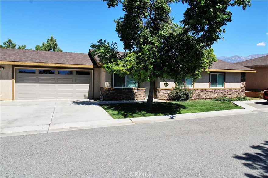 Single story 3 bedroom, 2 bath duplex home in a 17 unit complex located on private street.  Step inside to an open living room, nice sized kitchen with range, microwave and dishwasher included and eating area.  Master bedroom features walk-in closet and step-in shower.  New plank flooring throughout.  New interior paint.  Two car attached garage with laundry hook-ups.  Rear yard with low maintenance landscape and concrete patio area.  Water, sewer, trash and gardener included in rent.