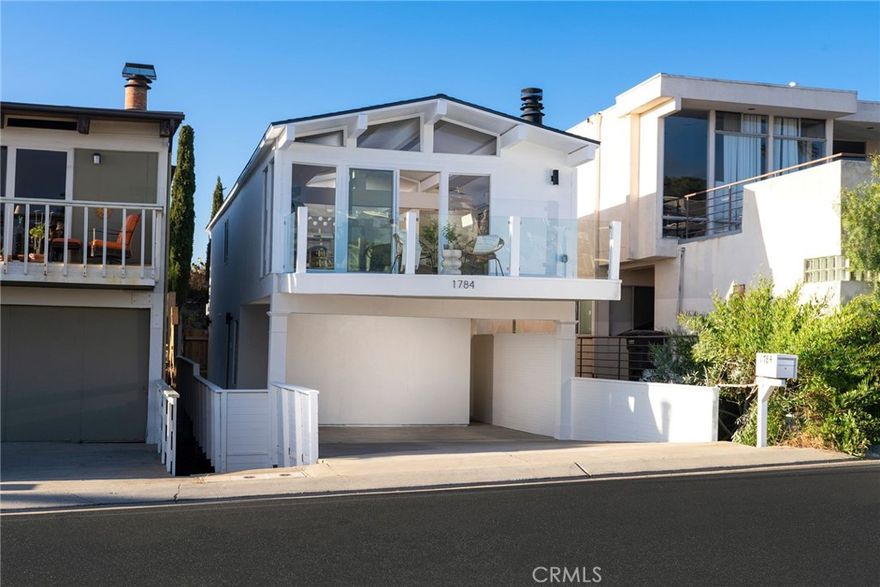 Coastal elegance meets modern luxury in this fully reimagined Laguna Beach hillside retreat, where panoramic views of the Pacific Ocean, Catalina Island, canyon trails, and city lights create an unforgettable backdrop for everyday living. Thoughtfully redesigned with a new floor plan and approved architectural plans, this stunning 3-bedroom, 3-bath home blends sophisticated indoor-outdoor living with refined contemporary finishes. The open concept layout flows effortlessly from the main living and dining areas to a balcony, while the primary suite is privately situated on the upper level, offering breathtaking views, abundant natural light, and a spa-inspired en-suite bath. Two additional bedrooms are located on the lower level, one of which opens directly to the serene backyard for seamless outdoor connection and enhanced privacy, ideal for guests, a home office, or multigenerational living. Just beyond the private backyard, step directly onto the Aswut Trail, which links to the Meadows Trail and the expansive Aliso & Wood Canyons Wilderness Park with over 30 miles of hiking and biking trails, an incredible convenience for those seeking an active, nature-filled lifestyle right outside their door. The chef's kitchen features all new European style cabinetry, quartz countertops, commercial grade Forno appliances, and a designer selected backsplash with curated finished by Nicole Fay Interior Design Studio. Throughout the home, you’ll find wide plank white oak engineered wood flooring, a new digital fireplace, upgraded plumbing and electrical systems, sleek modern vanities, stylish bathroom tile and glasswork, and custom staircases. Enhanced with new LED accent lighting, interior doors and hardware, a striking new entry door, and a fully upgraded A/C system with digital room-by-room control, this residence leaves nothing to be desired. Exterior improvements include a new roof, replaced skylight glass, waterproofed balcony with glass railings, new privacy gates and fences, and lush professional landscaping with mature hedging. The property also includes approved plans for a 2-car garage, giving the new owner the option to build at their discretion. Located less than a mile to Moulton Meadows Park and just minutes to world-class beaches, the Montage Resort, fine dining, art galleries, and the heart of Laguna Village, this exceptional home offers the ultimate in coastal California living, elevated, effortless, and turnkey.