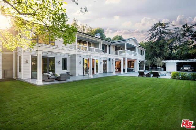 Amazing value in Brentwood Grove Estates. Extraordinary LA living in this private 14,000 sqft estate with canyon & Getty Center views. Grand foyer with chandelier below a massive skylight greets you. One of a kind entertainer's kitchen featuring u-shaped island and double sets of Viking & Sub Zero appliances. Situated on 1/2 acre the backyard showcases a stunning swimming pool, hot tub, bbq/outdoor kitchen, media center and grassy yard with old growth red oaks. The first level also boasts; a formal dining room, music room, family room, office/library, guest bedroom & mini-suite. The drama builds in the basement: indoor lap pool, huge gym, bar, 500 bottle wine cellar, movie theater & captivating collectors garage for 8-10 cars. Upstairs is a master suite with two-sided fireplace, gorgeous bathroom with dressing rooms & sexy bath tub. Four en-suite bedrooms & playroom surround the upper landing. Maid's suite mid-level is also perfect for a teen. Enjoy the most up-to-date LA lifestyle.