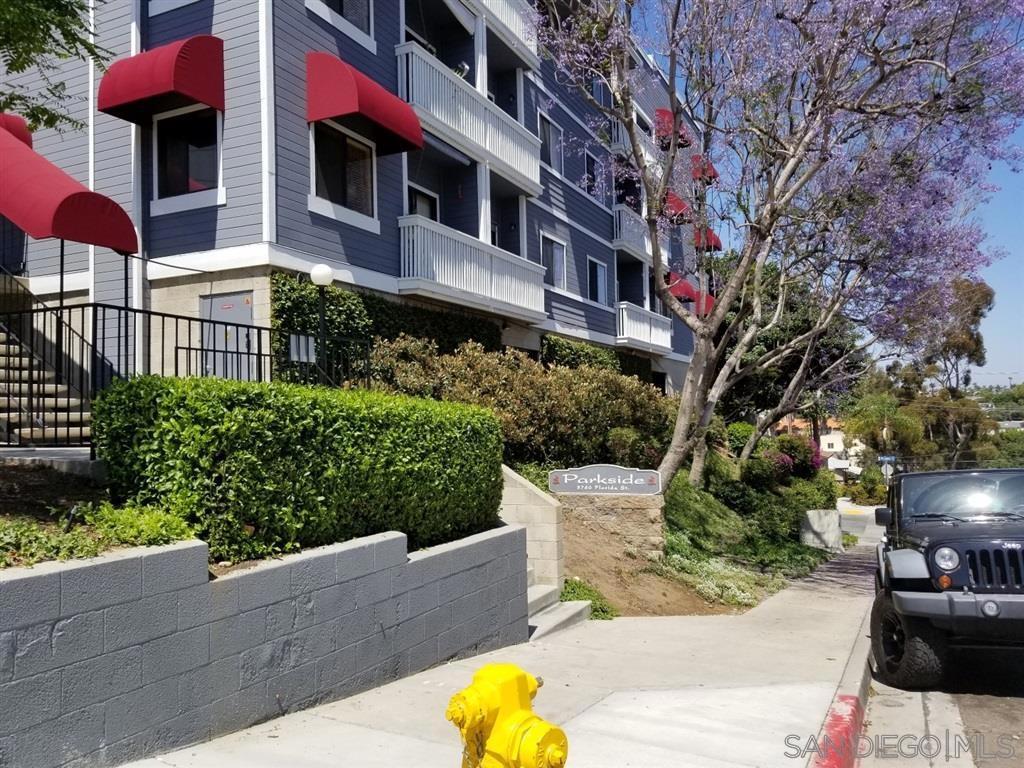 Light & Bright 1 Bedroom/1 Bath Unit with Balcony, EXCELLENT VIEWS, nestled in the Heart of North Park. This rental unit features a modern and updated kitchen, upgraded bath, plenty of storage, a spacious and open living room, window A/C, 1 underground (GATED) space , and wood flooring throughout. (Please preview this residence prior to submitting an application). Common area laundry room on first floor, courtyard entry & BBQ area. Excellent North Park/Hillcrest location, very walkable to restaurants, coffee, boutiques & night life. Walk to the Zoo, Balboa Park & Morley Field.