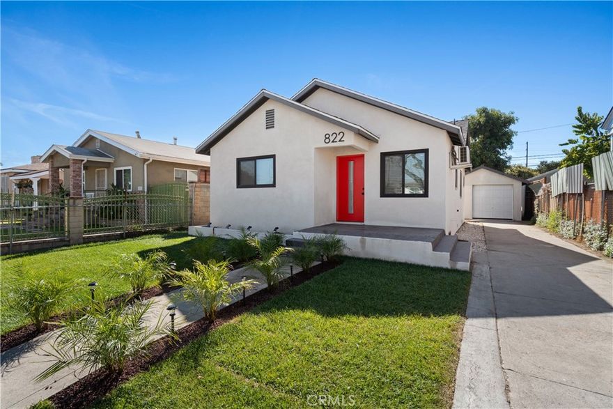 Welcome to 822 E 95th Street, a fully remodeled 3-bedroom, 2-bathroom home offering modern upgrades, stylish finishes, and flexible living spaces. Every detail has been thoughtfully designed to provide comfort, functionality, and peace of mind.



Step inside to an inviting open layout with brand-new flooring, fresh stucco exterior, and new windows that fill the home with natural light. The designer kitchen features new cabinets, quartz countertops, elegant gold hardware and faucet, and a mounted 65” TV, creating the perfect blend of sophistication and warmth.



Both bathrooms have been tastefully updated with new vanities, a new shower base, updated lighting, and sleek fixtures. Throughout the home, you’ll find new doors, barn-style closets, and recessed lighting, all contributing to a fresh, cohesive aesthetic.



The home also includes new electrical wiring and panel, new plumbing lines, new ABS sewer pipe, new water heater, and a mini-split heating and cooling system, ensuring modern comfort and energy efficiency.



The converted garage has been beautifully finished with drywall, stucco, recessed lighting, new flooring, and a new door—making it a perfect family room, home office, studio, or optional garage space. Power has already been run to the garage for convenience.



Situated on a spacious lot, the property also offers space  ideal for building an ADU, expanding the home, or creating your dream outdoor entertaining area.



Located in a growing Los Angeles neighborhood, this home offers easy access to major freeways, schools, shopping, and parks. Enjoy being close to Downtown LA, USC, SoFi Stadium, and LAX, while benefiting from a peaceful, residential setting. 



This is your chance to own a turnkey home—all in the heart of Los Angeles.