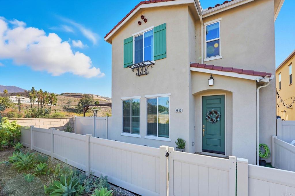 Welcome home to this stunning 2023-built corner lot detached property of the new community of Crestline in Spring Valley. Soaked in natural light, this home features an open, bright layout, and thoughtful upgrades throughout. All bedrooms are upstairs including the laundry room for added convenience. Step outside to your private backyard retreat complete with turf, a custom-built shed, and a shaded pergola—perfect for relaxing or entertaining. The front patio and exclusive corner courtyard add even more outdoor living space, while owned solar panels and a whole-house water filtration system bring efficiency and peace of mind. Located in a friendly community with a tot lot and picnic area, and just a short stroll to Sweetwater Place County Park with its amphitheater, trails, and playgrounds—you’ll love the lifestyle here. Plus, easy access to HWY 94, 54 & 125 makes commuting a breeze. Be sure to check out the 3D tour and video walkthrough!