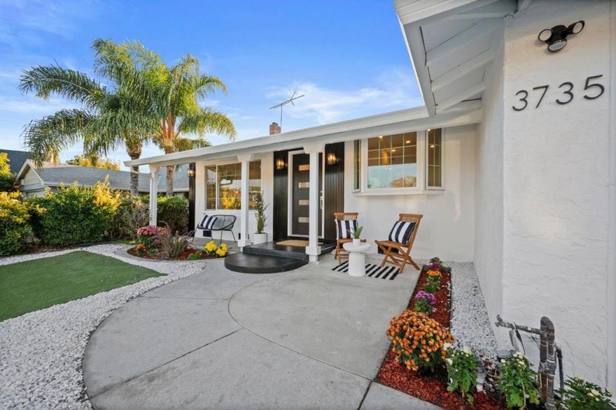 Located in the desirable Dove Hill neighborhood, this home was completely remodeled in 2025 with a sleek, turn-key aesthetic. Wide-plank hardwood flooring leads into a bright living area, while the custom kitchen features quartz countertops with a matching backsplash, Euro-design cabinetry, stainless steel appliances, and a bright, modern layout. New Milgard windows throughout elevate the homes natural light and energy efficiency. A separate living room offers an electric fireplace that adds warmth to the modern interior. Sliding glass doors open to a private backyard with drought-tolerant landscaping, ideal for entertaining. The primary bedroom is a serene retreat with ample closet space and an ensuite featuring porcelain-tiled floors and walls, integrated lighted mirrors. Two additional bedrooms provide flexibility for guests or a home office. With a new roof, luxury finishes throughout, and walking distance to Silver Creek High, this residence offers the perfect blend of convenience, comfort, and contemporary living near major freeways, shopping, and trails.