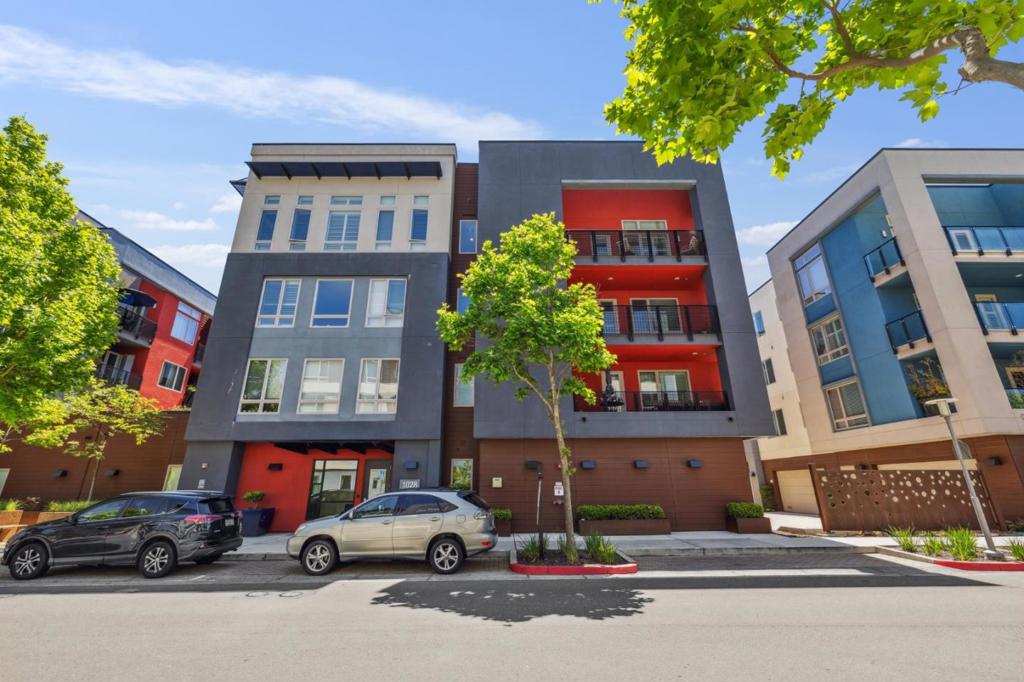 Unparalleled 55+ living experience, seamlessly blending luxury, comfort, and tranquility. Coveted top-floor corner location, offering views of Leo J. Ryan Park and center lagoon leading to surrounding waterways. Open concept living features a modern kitchen equipped with high-end appliances, copious cabinets & ample counter space, offers a spacious island w/breakfast bar. Expansive living room enhanced with high ceilings, multiple windows & French door leading to the spacious patio with spectacular park & lagoon views. Watch Foster Citys famous 4th of July fireworks show from the privacy of your own home! Primary bedroom suite w/ sprawling walk-in closet with built-in organization & ensuite bathroom, dual sink vanity and oversized walk-in shower. 2 additional spacious bedrooms incorporate plush carpeting & large closets. Hall bathroom offering convenient access. Laundry area w/washer, dryer & enclosed private 2 car detached garage offers storage shelving. Additional features include Plantation shutters, hardwood flooring, recessed lighting, Nest thermostat, tankless water heater, central forced AC & heating.. Monthly HOA $710 + Utility Sewer (average of 819.93 a month) includes electricity, gas, trash removal & more.