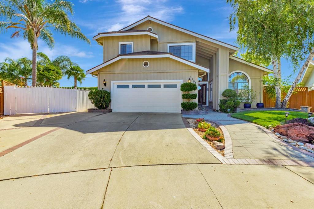 Discover this beautifully maintained 4-bedroom, 3-bath residence in the heart of Gilroy, offering over 2,000 sq. ft. of stylish, functional living. Featuring high ceilings, an elegant formal dining area, and a warm family room with fireplace, the home balances comfort and sophistication. A well-appointed kitchen showcases ceramic countertops, garden window, and modern appliances. Flexible layout includes a ground floor bedroom and full bath, perfect for guests or work-from-home needs. Step outside to a private backyard retreat with in-ground pool and spa, plus storage shed. Amenities include in-home laundry, central AC, forced-air heat, and ceiling fans. Located in the sought-after Gilroy Unified School District, near shopping, parks, and dining. Don't miss this exceptional opportunity-schedule a showing today!