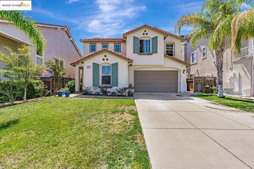 Check out this sparkling clean, youthful 2006-built home offering nearly 2,000 sq ft of comfortable living with 4 bedrooms, 2.5 bathrooms, and a 2-car garage. Nestled on a 5,107 sq ft lot in one of Oakley’s most desirable communities near Neroly Road and Novarina Park, this home blends space, style, and location. Sun-drenched and cheerful, the two-level layout is both practical and inviting. The entry opens to a formal dining room, a formal living room, and a spacious family kitchen with great room—perfect for everyday living and entertaining. The main level also features a convenient powder bath and easy access to both the front and back yards, making indoor-outdoor living a breeze. Upstairs, the primary suite is a true retreat with a king-sized bedroom, spa-inspired bathroom with jacuzzi tub, dual vanities, tile flooring, and a generous walk-in closet. Three additional bedrooms with large closets provide plenty of space for family, guests, or home office needs. Whether you’re a first-time buyer ready to start your homeownership journey or looking to upgrade into a newer, spacious single-family home, this property offers the perfect blend of comfort, convenience, and pride of ownership in a welcoming neighborhood