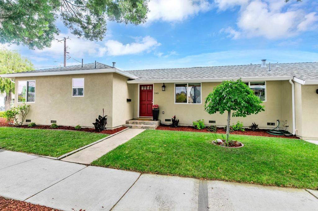 Fabulous single story, 4-bedroom home with 2 suites is move-in ready! Located in Sunnyvale's desirable Heritage District, this home enjoys both an open concept floorplan with an additional living room leading to the low maintenance back yard. The updated kitchen opens to both living rooms and features granite counter tops, stainless steel appliances along with a great island which doubles as a breakfast bar. Spacious bedrooms, two with en-suites include designer window treatments. The low maintenance backyard has a nice patio area, as well as a grass area for your enjoyment. The garage has epoxy floor and a beautiful storage system for added convenience. The home was expanded by previous owner and includes a fire suppression system. Excellent Schools and a great location for access to all amenities.