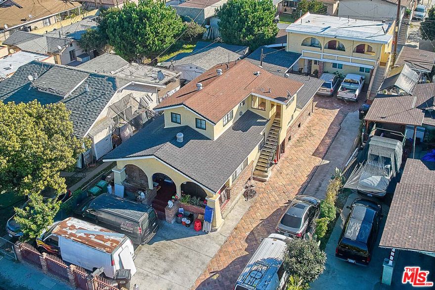 An Excellent investment chance for investors.  A beautiful spanish styled 4 plex brings in  almost monthly income of $10.000. There are 8 parking spaces and storages as well. This is centrally located in East Los Angeles in close approximate to Downtown LA, Restaurants, shopping  and entertainment .  Easy access to major freeways.   Property is to be sold present AS IS condition.  Interior inspection is subject to accepted offer.