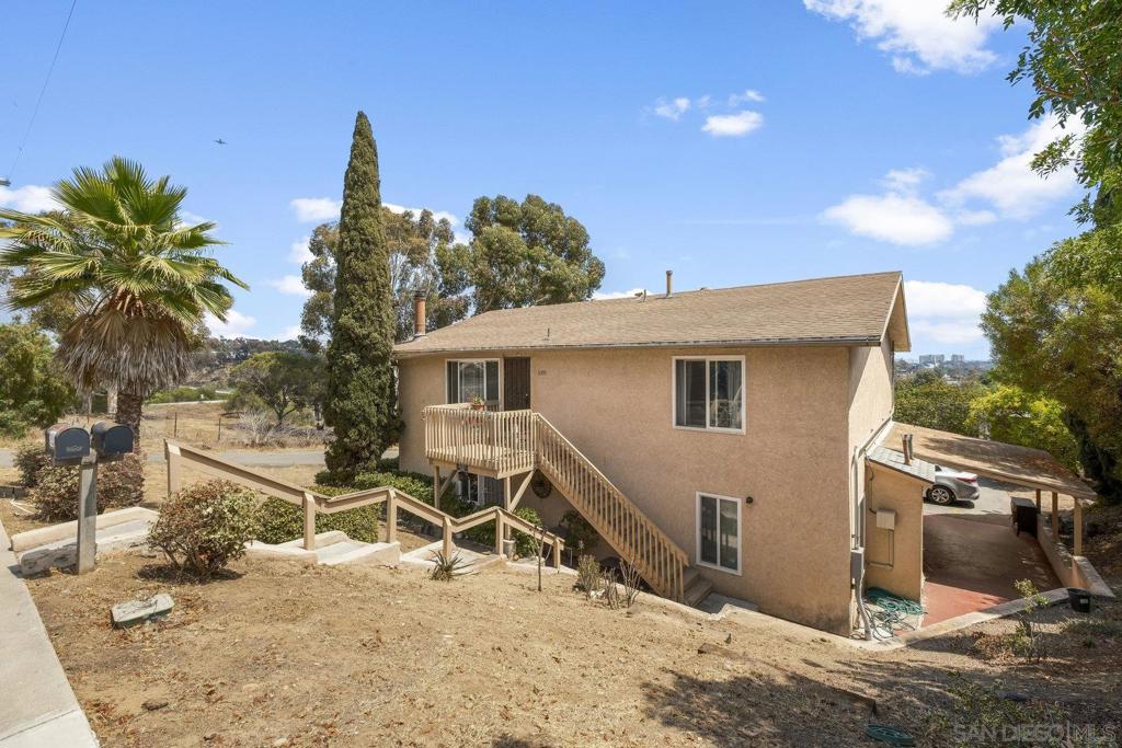 Golden Hill duplex with upside. Spacious units 2 bed/ 1 bath with office area and fireplace and 3 bed 2 bath with views. Both have in unit laundry hook-ups. Over 1300sf each. Dual pane windows added throughout in 2019. Covered patio. Ample off street parking and the possibility to add two additional units on this 8241sf lot. Great for owner occupy, multi-generational living or investment/ development opportunity. Needs a little cosmetic TLC. Close to schools and min from downtown. On cul-de-sac street.