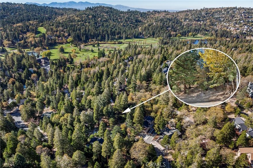 Builder's opportunity awaits! Build a mountain lifestyle dream home on this beautiful, gentle downslope lot, situated in the cool shade of oak, pine and cedars. Nearby amenities include Lake Arrowhead Country Club, lake access, parks, nature trails, and much more. BONUS ALERT! Adjacent lot with direct access from Pioneer is available for additional $$ by different seller, same agent. Buyer to verify all information and buildability to their satisfaction.