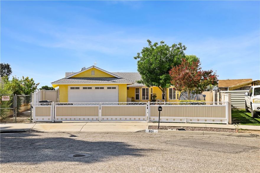 Beautiful Updated Turnkey Single-Story Home with ADU! This charming single-story home offers comfort, upgrades, and income potential in a wonderful neighborhood. Step inside to an open-concept living and dining area with warm neutral tones, tile flooring, and plenty of natural light. The spacious, updated kitchen features granite countertops, abundant cabinet space, and a convenient eat-at bar—ideal for casual dining or entertaining. The main home includes spacious guest bedrooms with a remodeled full bath, plus a private master suite with a walk-in shower, walk-in closet, and plenty of natural light. Adding incredible value, the property includes a 1 bedroom, 1 bath ADU—perfect for extended family, a private guest space, or rental income to help offset your mortgage. Enjoy one of the largest, most private backyards in the area, complete with a covered patio, new vinyl fencing, and plenty of space to relax or entertain. Additional features include RV parking and numerous upgrades throughout both the main home and ADU. This move-in ready home combines lifestyle, flexibility, and future financial benefits—an excellent opportunity!
