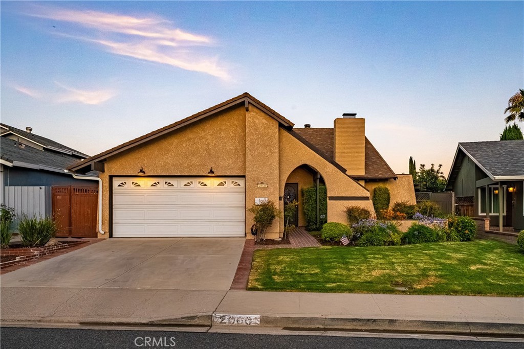 Welcome to one of the most sought after floorpans in Simi Valley, on a quiet cul-de-sac and centrally located close to everything. As you step through the front door you are greeted by high ceilings and notice how light and bright this home is. The large formal living room has rich wood floors, huge windows and wood burning fireplace. Beyond the living room you’ll enter the great room, open to the remodeled kitchen, with farmhouse sink, quartz countertops and stainless steel appliances. Down the hall on the main floor there are 3 bedrooms including the primary bedroom and 2 of the bathrooms. Head upstairs and let your imagination run wild, there is a full bathroom upstairs and a cozy fireplace, this flex space can be two more bedrooms, a grand primary bedroom suite, or a possible ADU. The backyard is relaxing and peaceful with no crazy maintenance. Enjoy the shade under the pergola or warm up on those cooler nights next to the fire pit. Notable features and upgrades; New carpet, New paint, Whole house salt-free water softener, Milgard Dual pane windows, Upgraded kitchen, Upgraded furnace, Upgraded water heater, ChargePoint EV car charger, Newer attached pergola, Gas fire pit, 1 gas fireplace, 1 wood burning fireplace. If you’re looking for upgrades and single story style living with bonus space upstairs, don’t miss this one.