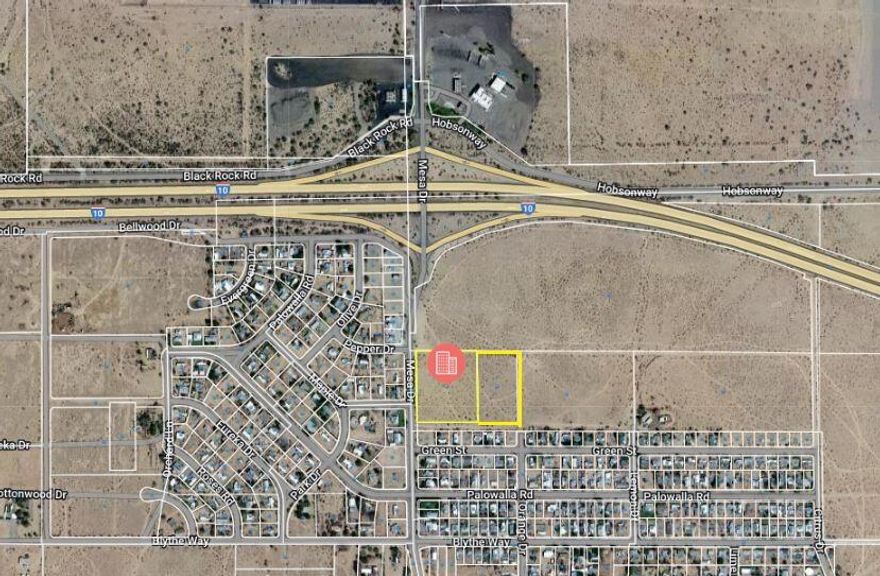 Multiple opportunities - Large property over 7 ac, Right off the I-10 Offramp.  Could  have possibility of many different uses.  Site creates good visibility and access from Freeway.  Can't beat the price for this much land and location.  Also Owner may have favorable Carry Back options!!!*** Buyer and buyer's agent to check all information with the city or county for allowable uses and requirements and rely on their own investigations.  Buyer is responsible for checking zoning, utilities, permits and exact property boundaries.