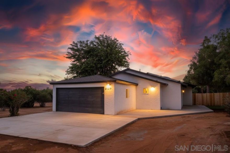 Don't miss this must see stunning 4-bedroom, 2.5-bath dream retreat located at 3909 Dye Road that has been meticulously renovated, blending modern luxury with timeless charm. Spanning a generous layout perfect for families, entertainers, this home invites you to unwind in style while offering endless possibilities on its expansive lot. Step inside to soaring cathedral ceilings that flood the space with natural light, creating an airy, open-concept flow from the gourmet open kitchen design to the inviting living areas. The chef-inspired kitchen boasts sleek countertops, premium appliances, ample storage, seamlessly connecting to casual dining and lounge spaces for effortless hosting. Retreat to the primary master suite, a true sanctuary with its luxurious en-suite bath featuring spa-like finishes. Adjacent, the junior suite provides private quarters with its own dedicated bath—ideal for guests, in-laws, or a home office. Two additional well-appointed bedrooms share a full bath, ensuring comfort for everyone. Outside, the magic continues with a private pool and spa, perfect for lazy summer days or starry evening soaks. But the real star is the vast, versatile lot—boasting ample acreage ready for your vision. Transform open lot area into horse property with room for a corral/stable, or multi-generational ADU living for extended family or rental income. Business owners, rejoice there's plenty of room for secure storage of a fleet of equipment, workshop, or even RV parking. This isn't just a home—it's a canvas for your lifestyle.