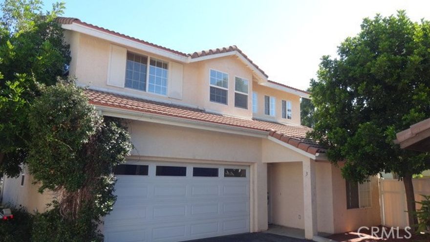 Lease your own home in a private gated community. Fully upgraded 2025. 4 bedrooms and 3 baths plus a loft built in 2002. Enter to an open floor plan. Living room and dining room with soaring ceiling. A bright open kitchen with 9' ceiling, maple cabinets, ceramic counters, tile floor, gas oven and range and microwave. Large island with breakfast counter. Family room with Fireplace, entertainment alcove, breakfast area and slider opens to rear yard. Recessed lights on the 1st floor. Stairs with wrought iron railing leads to generous sized loft area for the kids to play or office if you wish. Secondary bedrooms with Jack & Jill full bath. Master bedroom with walk-in closet, master bath with spa tub, separate shower stall, vanity with double sink and separate water closet. Outside yard with block walls. 2 car garage with direct access. Address shows as Parthenia but home is located on a private street.