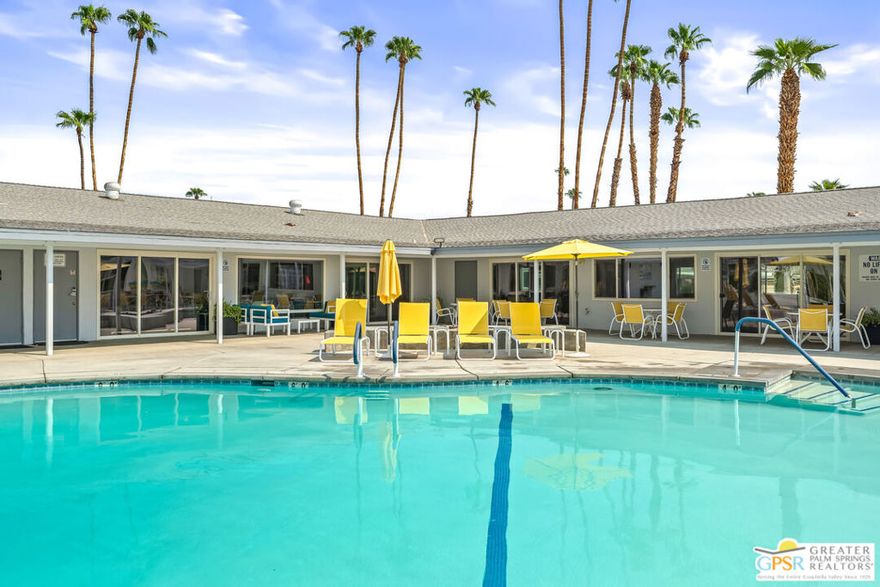 Desert Charm in Palm Canyon Mobile Club!  All Ages Welcome! Welcome to this beautifully updated manufactured home in the vibrant Palm Canyon Mobile Club an all-ages community in the heart of Palm Springs! This light and bright 2 bedroom, 2 bath home offers 1,140 sq. ft. of stylish living space, featuring warm bamboo flooring throughout and a bonus room perfect for a home office, den, or creative studio. The refreshed kitchen and bathrooms bring a clean, modern feel, while large windows let in that signature desert sunshine. The newer HVAC system (replaced in 2022) ensures comfort year-round. Step outside to your own private outdoor space ideal for relaxing, entertaining, or soaking up the Palm Springs lifestyle. Located in a friendly and welcoming community with a clubhouse, pool, fitness center, and more, this is a rare opportunity to own in one of the most desirable mobile home parks in the area. Whether you're looking for a full-time residence, weekend escape, or smart investment, this home has it all! Ask about seller financing.