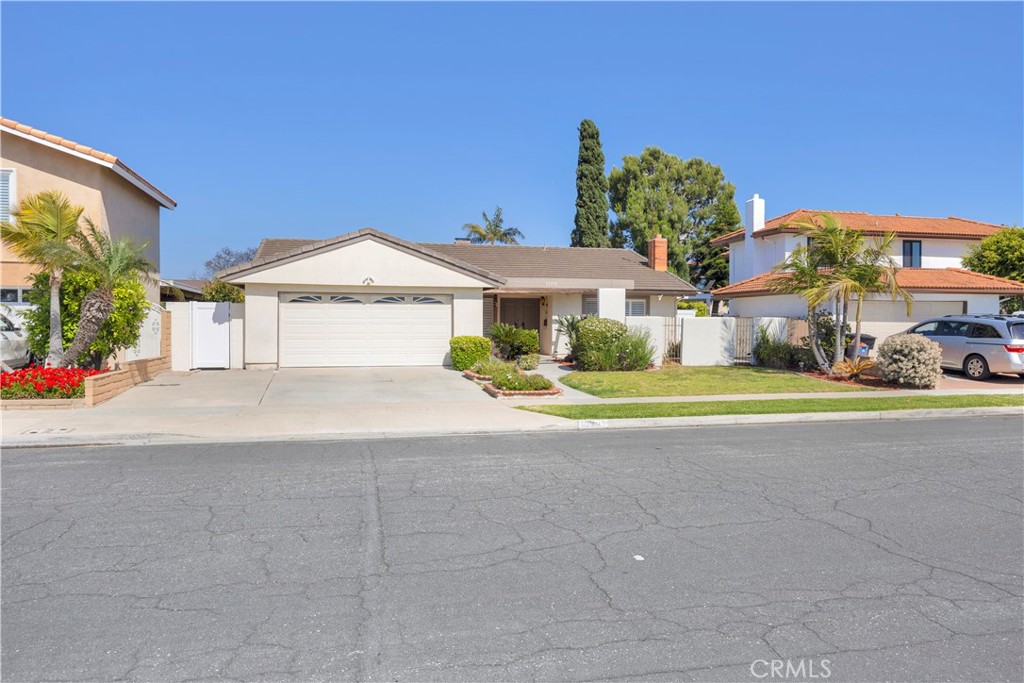 Highly Upgraded Single-Level Lease in Westminster! Welcome to 15392 Maryknoll, a beautifully upgraded single-level home for lease, perfectly situated on a peaceful cul-de-sac in Westminster. This inviting property offers 1,680 square feet of comfortable living space, featuring 3 bedrooms and 2 bathrooms, all on a well-maintained 6,100 square foot lot. Step through the elegant double door entry and discover a home thoughtfully renovated with modern touches throughout. The stunning kitchen is a true focal point, boasting sleek quartz countertops with convenient bar seating, a stylish stainless steel sink and appliances, brand new cabinetry, a contemporary subway tile backsplash, and both pendant and recessed lighting. The spacious living room provides a relaxing ambiance with a charming fireplace featuring a stone hearth and soaring vaulted ceilings. The open floor plan seamlessly connects to the family room, complete with a ceiling fan and a large slider that opens to the expansive backyard. The primary bedroom offers a tranquil retreat with a desirable walk-in closet, ceiling fan and elegant plantation shutters. The en-suite primary bathroom features modern quartz countertops and convenient dual sinks. The second bathroom, located in the hallway, showcases beautiful granite countertops, easy-to-clean tile floors, and a practical tub and shower combo. Enjoy the convenience of an inside laundry room with both gas and electric dryer options. The attached two-car garage houses the water heater and offers valuable built-in cabinets for storage. Additional storage can be found in the hallway with a linen closet and a built-in featuring attractive granite countertops. Relax and enjoy the outdoors on the large front patio. The home features stylish and durable luxury vinyl plank flooring throughout. The private backyard offers a covered patio for shade and outdoor dining, secure block and vinyl fencing, and a mature orange tree. The front and backyards are beautifully landscaped with fruit trees, palm trees, and exotic plants, featuring a timed sprinkler system, with gardening service provided twice a month. This home is situated in a highly desirable neighborhood in Westminster that borders Huntington Beach, in an established and well-kept community with a newly updated park. The property is conveniently located across the street from Goldenwest College, with easy access to nearby freeways, shopping, dining, and entertainment.