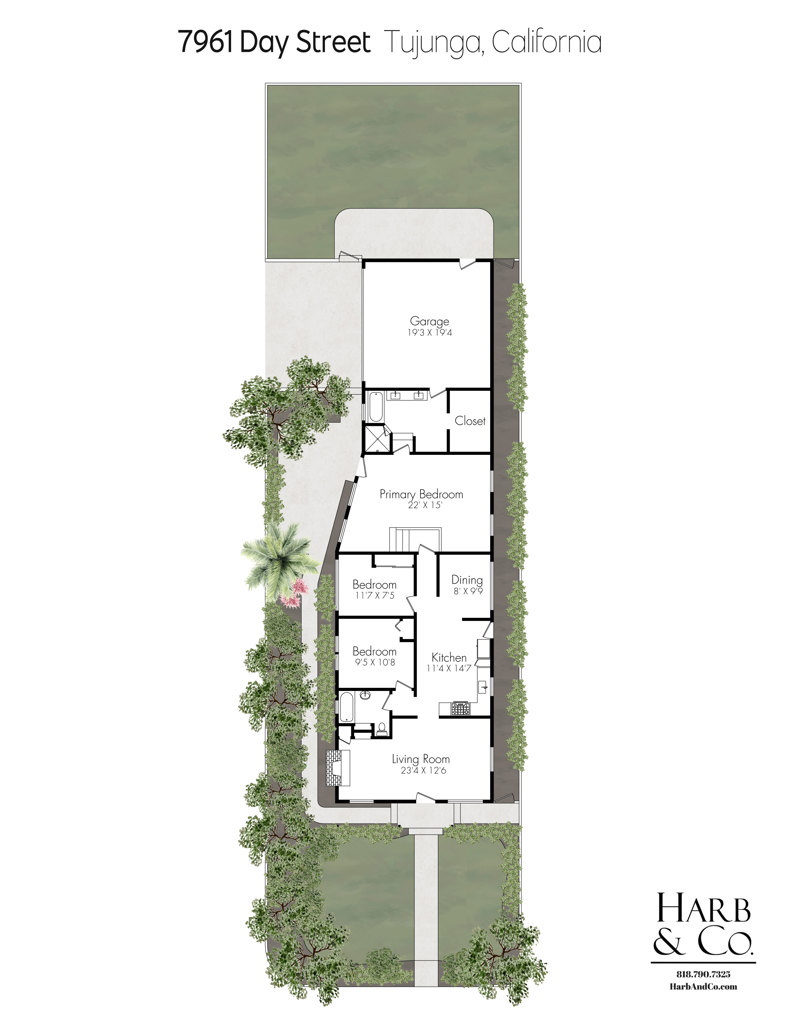 Situated on a corner lot, this 3-bedroom, 2-bath home with a two-car garage is ready for its next chapter. A prime opportunity for cash buyers or contractors, the property offers considerable potential for renovation and future value in this South Sunland location.