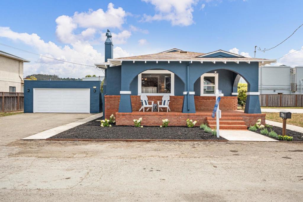 Charming 1920s Craftsman in the Heart of Half Moon Bay. Step into timeless elegance with this beautifully-preserved and thoughtfully updated home, located in the vibrant heart of downtown Half Moon Bay.This classic 3-bedroom, 1.5-bathroom residence offers a rare blend of historic charm and modern convenience. Inside, you'll find original restored hardwood floors, a charming fireplace, separate dining room, retro-fabulous kitchen, a cozy and flexible breakfast room, and a utility room, all showcasing the craftsmanship and detail of a bygone era. The home has been lovingly maintained to preserve its authentic character while incorporating tasteful updates for today's lifestyle. The property sits on a generous 7,500 sq ft level lot, offering endless possibilities. The detached oversized garage features a fully finished bonus room with half bath, perfect for an office, guest room, or studio, with potential for future expansion. Enjoy the best of coastal living with easy access to local restaurants, shops, beaches, and a wide array of outdoor recreation activities, including surfing, mountain biking, kayaking, paddle boarding, hiking, and golfing. Just 35 minutes from San Francisco, the Peninsula, SFO and Silicon Valley, making this an ideal retreat with a commuter-friendly location.