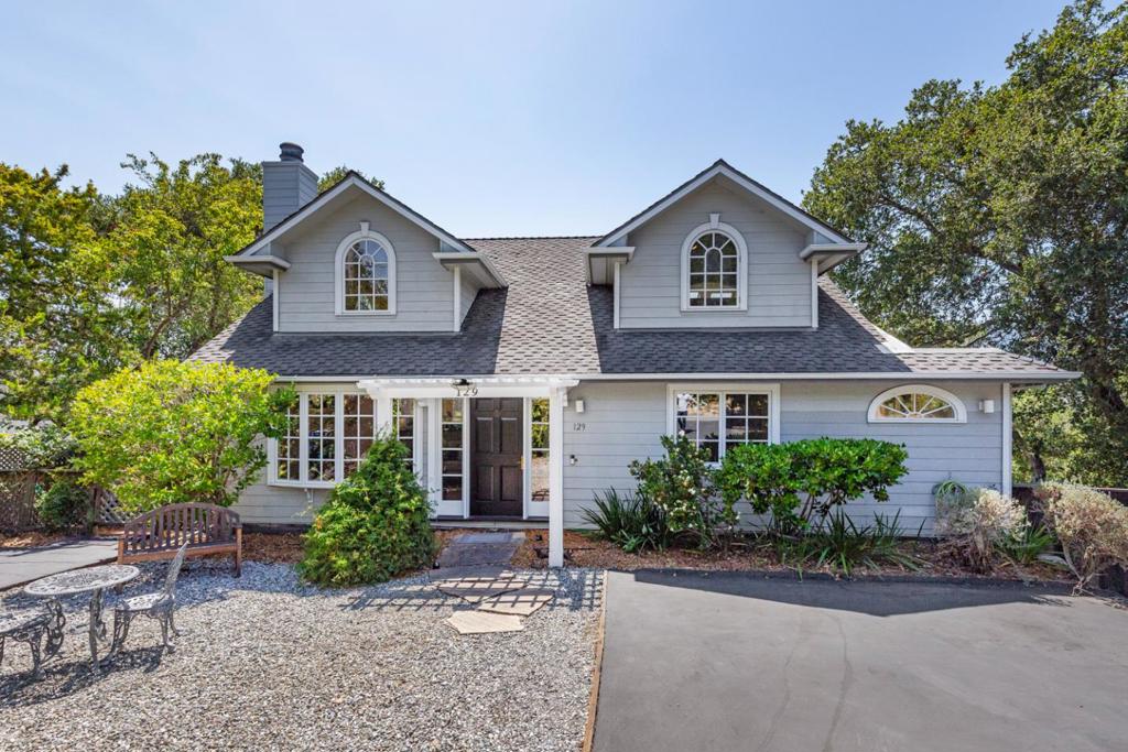 Custom built in 1992. On the market for the first time! Sweeping western hill views, close-in convenience, plus pool and spa. A dramatic great room with soaring two-story ceiling, arched clerestory windows, and skylights highlights the open floor plan that connects living, dining, and kitchen areas to a spacious view deck. 4 bedrooms and an office are arranged across 3 levels, including a main-level primary bedroom with adjoining bath and bedroom ideal for office or nursery. The upper level has a office and skylit loft lounge, while the lower level has two bedrooms, a full bath, and recreation room with refreshment bar opening to the pool deck. Outdoor amenities include a large above-ground pool surrounded with vast decking for entertaining space plus a separate spa. All just minutes to Town Center, hiking trails, and acclaimed Woodside School. Room to add an ADU.