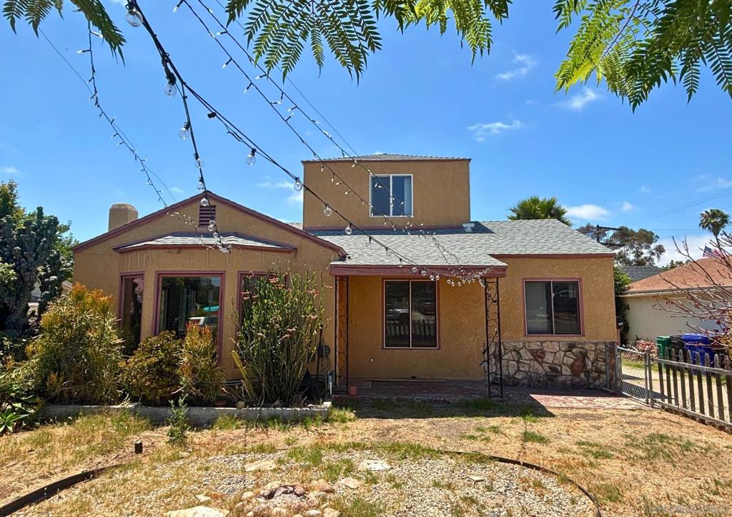 This charming Spanish-style duplex features two detached homes on a cul-de-sac in a prime neighborhood, ideal for multi-generational living or rental income. Each unit includes modern upgrades, separate entrances, off-street parking, and a fenced yard—offering flexibility and future potential! Nestled on a quiet cul-de-sac, this Spanish-style duplex offers two detached homes on one lot, providing exceptional privacy and versatility. Thoughtfully designed for comfort and function, each unit has its own unique charm—ideal for extended family, guest use, or income generation. The front home features a flowing layout with defined living and dining spaces, while the rear unit enjoys its own entry, a cozy fireplace, and access to a private yard. Mature landscaping, ample natural light, and classic architectural details give the property a warm, inviting feel. With off-street parking, a generous front yard, and room to add value, this is a rare opportunity to own a flexible and well-located property near the heart of North Park and University Heights.
