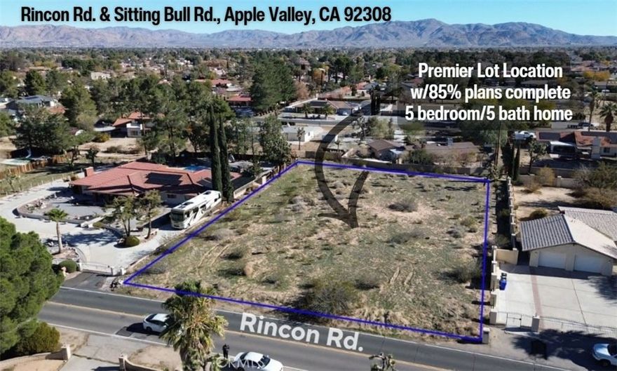 Premier Lot in Apple Valley | Building Plans 85% Complete - Originally planned for a new 5-bedroom / 5-bath custom residence, this lot is now available for sale with architectural plans approximately 85% complete. Situated near Sitting Bull Academy and surrounded by well-maintained homes, this property offers a strong foundation for a custom build in a desirable Apple Valley neighborhood. Plans are included, allowing a buyer to step in and move the project forward with minimal delay.  Quality lots in this area are limited, making this a rare offering.