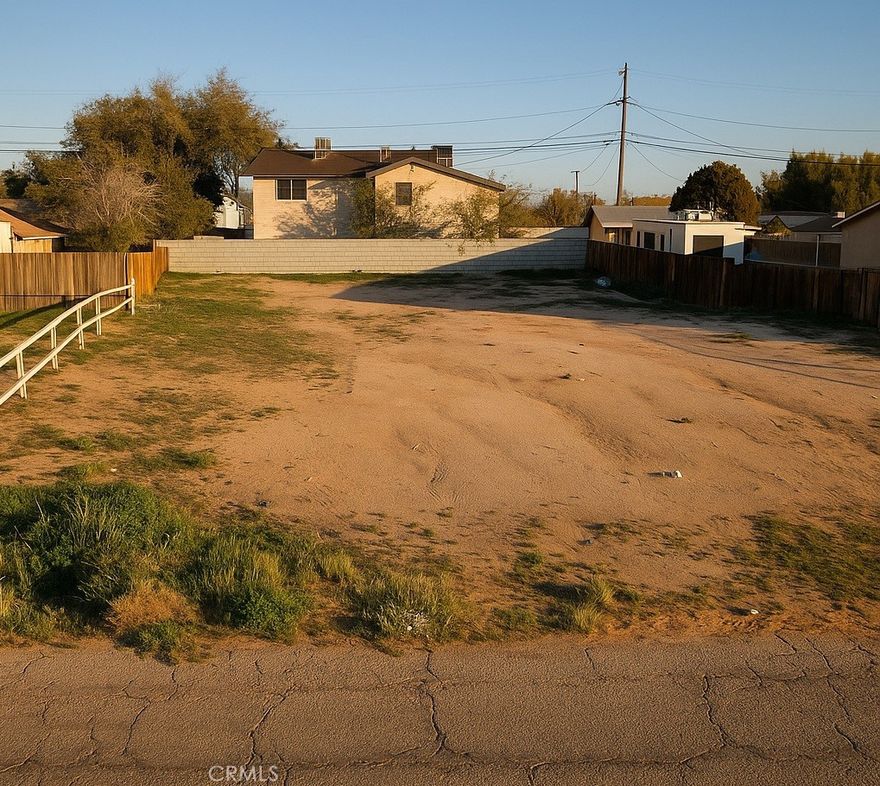 Discover this 0.22-acre residential lot (APN 203-132-14) located on Aspen Avenue in a developed neighborhood of California City. Zoned R-2, the parcel is surrounded by existing homes and offers a great opportunity to build in a growing desert community. With paved road access and level terrain, this lot is well-suited for a custom home or long-term investment.



California City is the third-largest city in California by land area and continues to see renewed interest thanks to its affordable entry-level land prices, proximity to Edwards Air Force Base, and its position within the expanding Mojave Desert clean-energy corridor. Several large-scale solar projects are underway in Kern County, bringing jobs and infrastructure improvements to the region. The city also benefits from its location near the California Spaceport/Mojave Air & Space Port, where aerospace and renewable energy industries are continuing to grow.



In addition, new housing activity and investor interest in the area are helping drive demand for residential parcels like this one. Residents enjoy nearby Central Park, the Tierra Del Sol Golf Course, and access to outdoor recreation in the surrounding desert and Red Rock Canyon State Park.



Whether you’re looking to build your future home, hold as a land investment, or tap into the growth of the High Desert region, this Aspen Avenue property provides a low-cost entry point with long-term potential.
