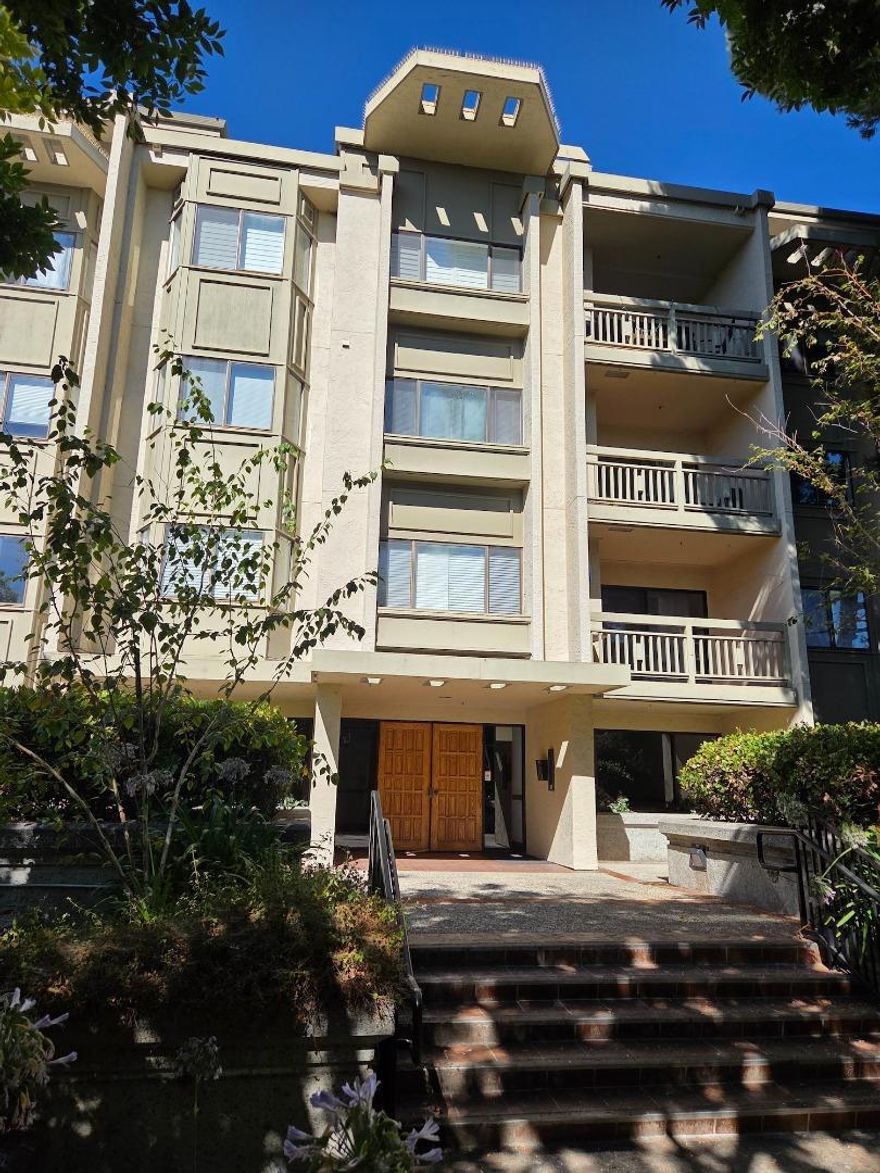 Stunning and LARGEST unit you will find in this community. It's SPACIOUS 1456 sf. This ONE STORY unit in GATED community is the perfect ROOMMATE FLOORPLAN (privacy minded bed & bath / shared kitchen & family area). Fabulous sought after OPEN CONCEPT allows interaction from remodeled beautiful kitchen to convenient family space & dining area. BREAKFAST NOOK is welcome feature for mom as well as young kids. Upgraded HARD FLOOR offers clean look and convenience. Large windows create NATURAL LIGHT and spacious BALCONY offers views of landscaping & trees with the joy of the singing birds. Two BIG BEDROOMs offer enough space for OFFICE USE as well as FAMILY ACTIVITIES. Primary bath has dual sinks, large closet & bathtub / shower. Second bedroom is also equally spacious with BAY WINDOW & WALK-IN CLOSET. Guest bath has large soaking tub. Your family will enjoy MORNING BRIGHT SUN and afternoon fresh cool air. [More] IN HOUSE FULL-SIZE WASHER & DRYER, Refrigerator, storage closet, elevator, 2 parking spaces. HOA covers a tons - swimming pool, hot tub, sauna, rec room with ping pong & pool table. Easy commute to Silicon Valley major tech campus Apple, Nvidia, Google and even 49's Levi's stadium. Motivated seller will consider any reasonable offer.