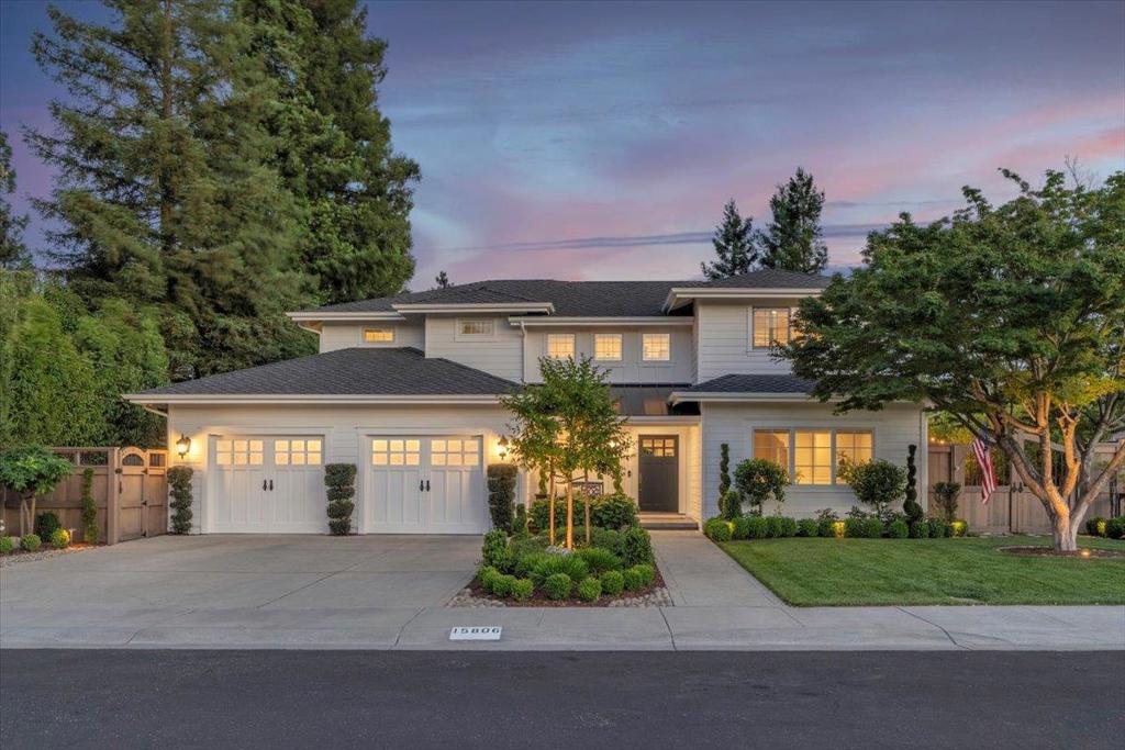 This absolutely stunning Modern Farm-style home has been fully remodeled with impeccable details throughout! The spectacular 10,000 sqft lot is meticulously maintained w/ delightful curb appeal. The 2-story home features an excellent floor plan ideal for family living. Exceptional features include hardwood floors, recessed lighting w/ dimmers, feature ceilings w/ custom trim work, intricate wainscoting, designer light fixtures, dual zone HVAC, indoor laundry w/ barn door and custom cabinetry throughout. The fabulous chef's kitchen features a grand center island w/ prep sink, subzero refrigerator, custom pantry cabinets, 2 Wolf ovens, 6-burner gas range, farm sink and lovely garden window. The family room features a gorgeous gas fireplace and bar with seating, fridge and ice maker. The primary suite is a dream retreat w/ balcony over looking the rear yard, built-in cabinetry, walk-in closet and spa-like bathroom with dual sinks, vanity sitting area, jacuzzi tub, stall shower and radiant heating. The backyard offers the very best of entertaining w/ a built-in gas BBQ, slate patio w/ trellis, sprawling lawn w/ blooming flowers, fire pit, bench swing and water feature. New roof, spacious 2 car garage, tucked on a lovely court. *The 5th bedroom is currently designed as a study.