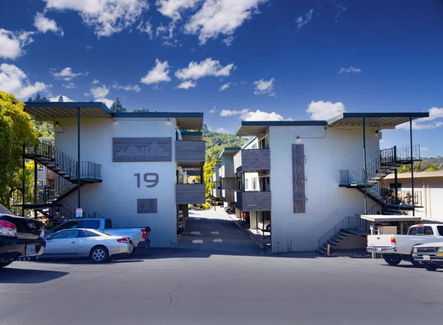 19 Merrydale Road, Marin Heights, 18 units in San Rafael made up of five (5) 1 bed 1 bath units, and six (6) 2 bed 1 bath units. Marin Countys strong rental market gives investors the chance to invest in an emerging hub for workforce spillover from San Francisco. The property has been lightly renovated with LVT flooring, countertops, etc. with strong in-place cash flow and future upside, the property presents an exceptional opportunity in one of California's top rental markets.