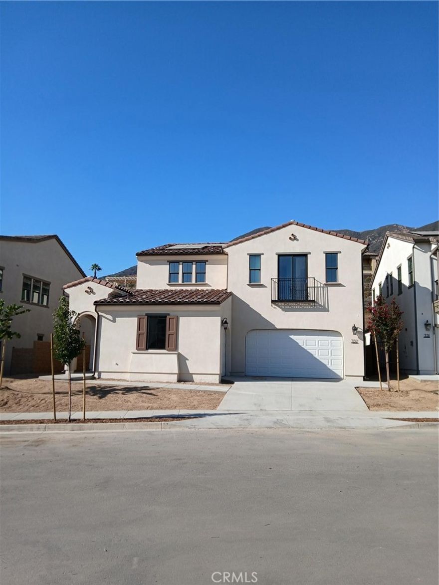 BROKERS WELCOME! Introducing a brand-new luxury two-story home, perfectly situated within the prestigious, guard-gated community of La Vina. Designed with exceptional attention to detail, this residence offers the ideal blend of comfort, style, and elevated living. Step into a grand open-concept floorplan with soaring ceilings and an abundance of natural light, all framed by mountain views—an entertainer’s dream and a serene everyday retreat. A true highlight is the spacious first-floor primary suite, complete with a spa-like bathroom designed for ultimate relaxation. An oversized bonus room adds versatility, perfect for a media room or second living area. At the center of the home, the chef’s kitchen is a masterpiece—featuring premium Wolf and Sub-Zero appliances, sleek countertops, and custom cabinetry. Every detail is crafted to impress and inspire. Enjoy the latest in modern convenience with smart home technology and energy-efficient systems, including fully integrated solar power for sustainable, eco-conscious living. Don't miss this rare opportunity to own a luxury home with stunning views in one of the area's most sought-after communities. This stunning home will be ready to move in October 2025.