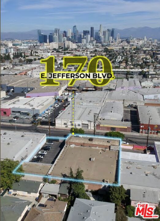 170 E. Jefferson Blvd presents a rare chance to acquire a 15,650 SF creative flex industrial building with 3,500 SF mezzanine office, set on 21,000 SF of land in a dynamic pocket of Central Los Angeles. Delivered vacant and Zoned LA M1-1-CPIO, the property allows for light industrial, creative office, showroom, and limited commercial uses, with additional design and use standards guided by the South LA Community Plan Implementation Overlay (CPIO) District  making it an ideal fit for content producers, fashion studios, USC-affiliated ventures, cultural organizations, and creative end-users seeking proximity to the Lucas Museum, BMO Stadium, and Downtown LA.  The property features exposed brick, hardwood floors, 12' clear ceilings, gated parking for 12+, and excellent access to the 10 and 110 Freeways. With its location just east of USC and walking distance to BMO Stadium, the Lucas Museum, and Downtown LA, the offering is well-positioned for an owner-user or investor to unlock value in a neighborhood undergoing major cultural and economic growth.