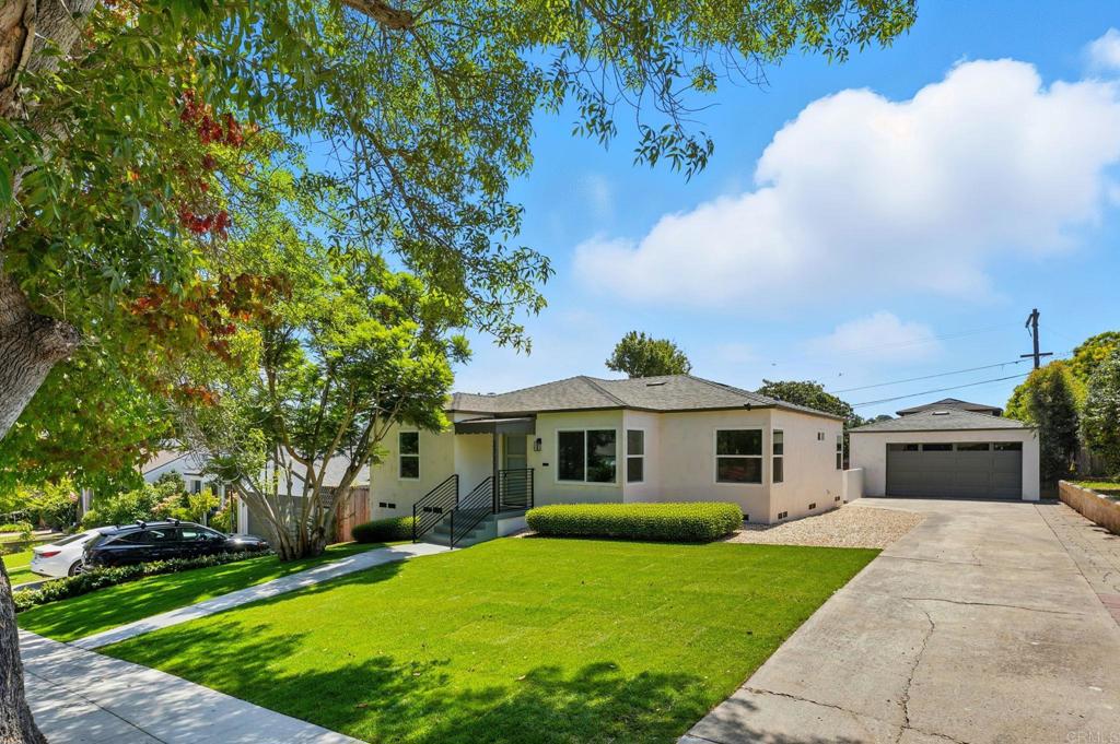 Coastal living meets modern luxury in this beautifully remodeled single-level gem, perfectly situated in one of Point Loma Heights most desirable neighborhoods. Just a mile and a half from the iconic Sunset Cliffs, this 3-bedroom, 2-bath home blends beachside charm with sophisticated design and comfort. Step inside to a bright, open layout featuring a stunning new kitchen with stainless steel appliances. Both bathrooms have been thoughtfully updated with contemporary, high-end finishes. Enjoy the convenience of garage access directly off the kitchen. The detached 2-car garage is perfect for additional storage or parking. The expansive backyard is a true oasis, complete with a built-in outdoor fireplace, perfect for entertaining, gardening or relaxing in the coastal breeze. This turn-key home offers the best of San Diego coastal living, don’t miss your chance to make it yours!