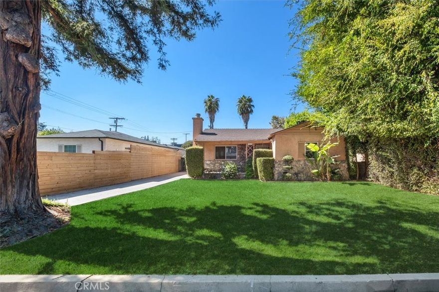 Charming traditional home on an expansive lot in a prime Sherman Oaks location. This property offers exceptional potential for a variety of buyers. For those looking to make this their forever home, it’s a wonderful opportunity to create a personalized dream residence. For investors or flippers, the home presents ample possibilities for expansion or renovation to maximize value. The detached double garage offers the potential for an Accessory Dwelling Unit (ADU), enhancing both space utilization and income opportunities. For builders, the generous lot invites endless possibilities—tear down and design a custom masterpiece. The existing home features a welcoming front porch that opens into a cozy living room with a fireplace, a dining area, three bedrooms, beautifully polished wood floors and newer dual paned windows. The outdoor space includes an electric car charger, a spacious patio and a grassy yard, ideal for relaxing or entertaining. The laundry area accommodates a side-by-side washer and dryer. Located within the highly regarded Kester Elementary School district, this superb location is moments from parks, major freeways, and the vibrant array of shops and dining options that Sherman Oaks is known for. Don’t miss this exceptional opportunity!