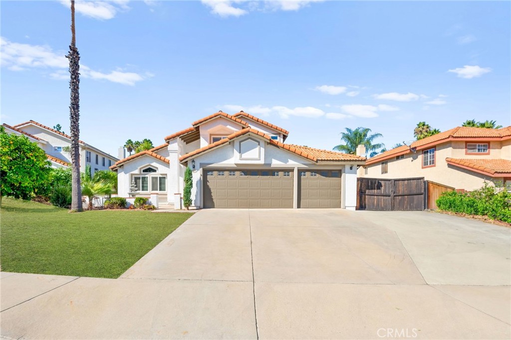 Welcome to 40219 Donomore Ct, a spacious and inviting home located in the desirable Roripaugh Hills neighborhood of Temecula. Nestled on a quiet cul de sac, this property offers the perfect blend of comfort and convenience with SUPER LOW TAXES and NO HOA. It is priced at the lowest cost per square foot compared to similar homes in the area giving buyers more space for their money. This home features large RV parking and a driveway perfect for additional parking or toys, a Tesla car charger that conveys with the sale, double pane windows throughout, and 24 solar panels to help offset energy costs. A first level bedroom with a full bathroom is perfect for guests or multigenerational living. The entry showcases a charming courtyard fountain leading into generous living areas. Inside you will find a large formal living and dining room, a great room with fireplace, and a kitchen with stainless steel appliances and granite countertops. Upstairs the primary suite offers a walk in closet and spa tub, while the additional bedrooms share a convenient Jack and Jill bathroom. The location is ideal within walking distance to Nicolas Valley Elementary, Chaparral High School, and Joseph Park with basketball courts and outdoor activities. You are also less than a 10 minute drive to the world famous Temecula Wineries, just 5 minutes to the Temecula Mall, grocery shopping, dining, and entertainment with easy access to the 15 Freeway for commuters. This home will not last long so schedule your showing today.